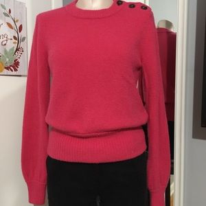 J. Crew hot pink sweater